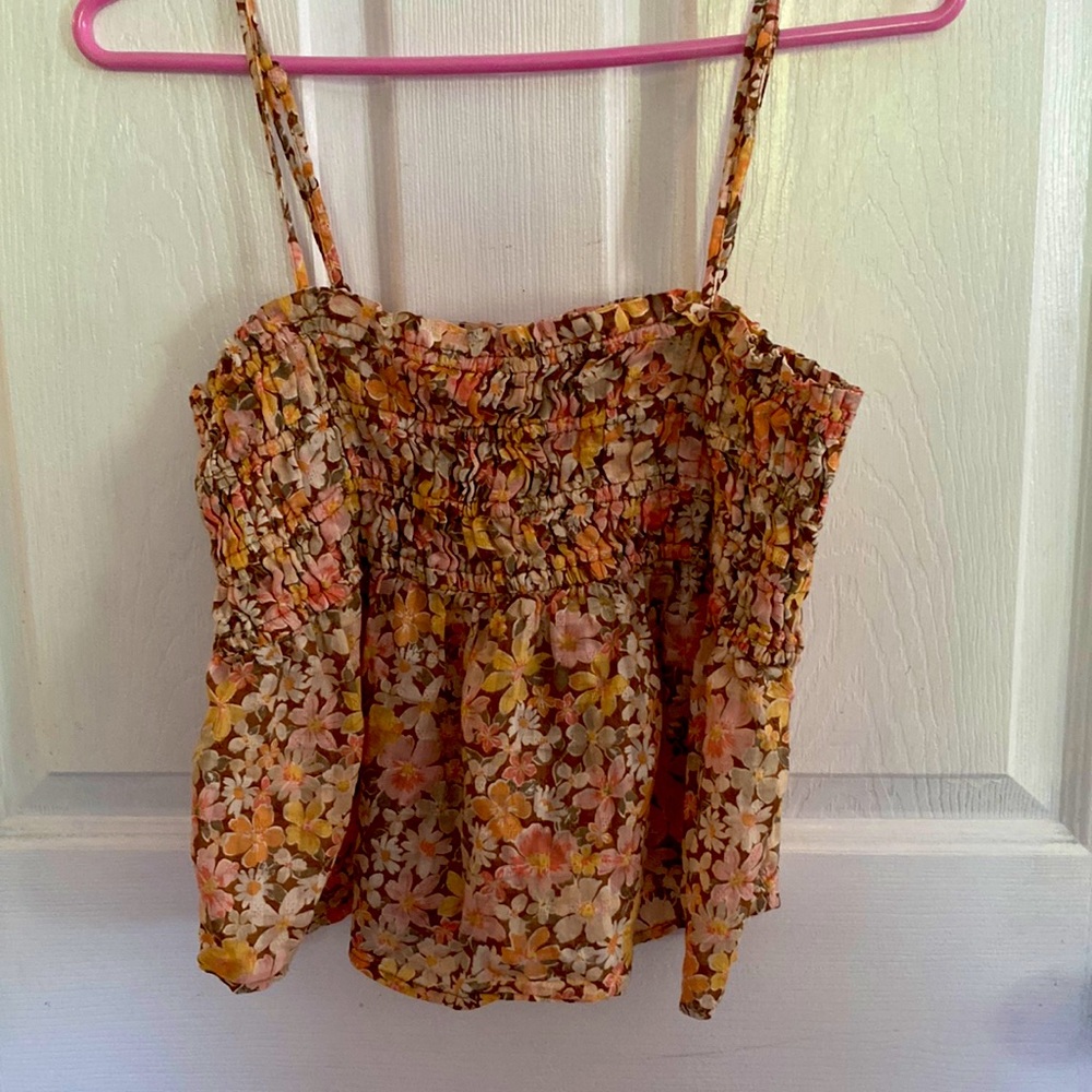 Beautiful floral babydoll tank. Size medium. American Eagle. New! - Picture 2 of 5